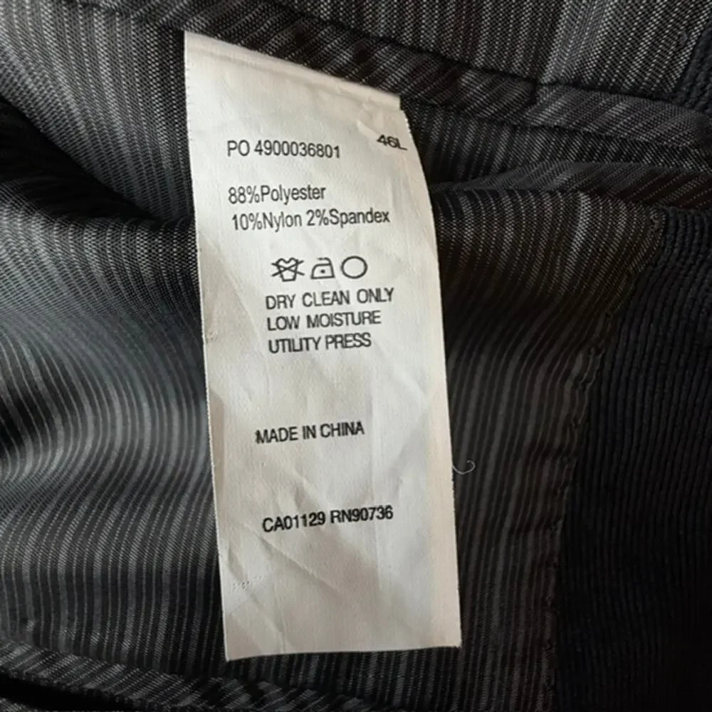 Calvin Klein Men’s 46L Black Corduroy Blazer Sport Coat 2 Button Stretch
